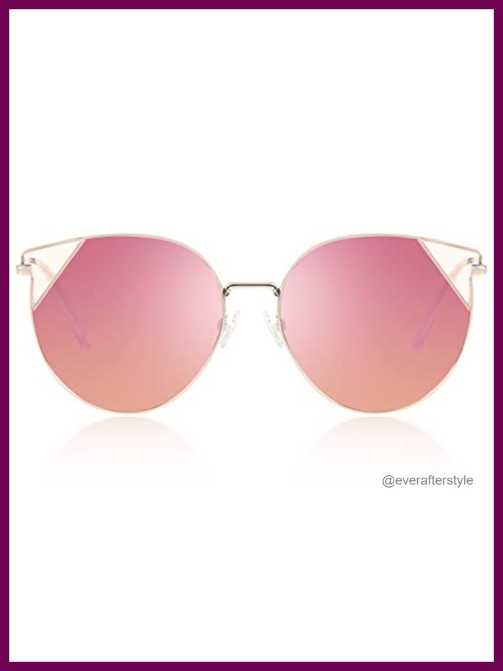 Oversized Cat Eye Polarized Sunglasses UV400 Retro Round Women